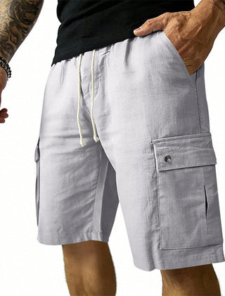 Vance | Lightweight Cargo Pocket Shorts – Light Grey