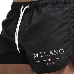 Hamish | Men's Minimalist Swim Shorts – Black