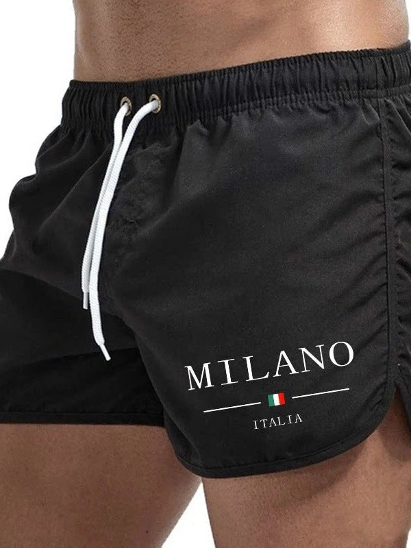 Hamish | Men's Minimalist Swim Shorts – Black