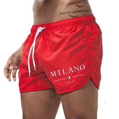 Hamish | Men's Minimalist Swim Shorts – Red