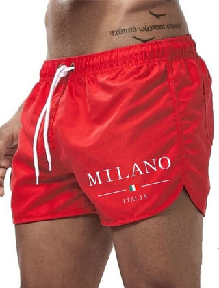 Hamish | Men's Minimalist Swim Shorts – Red