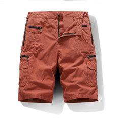 Zane | Men's Bermuda Shorts with Utility Pockets – Orange