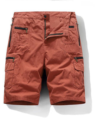 Zane | Men's Bermuda Shorts with Utility Pockets – Orange