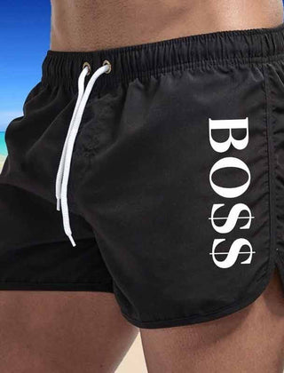 Nico | Swim Shorts with Vertical Detailing – Black