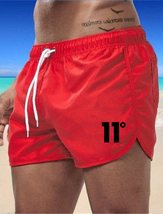 Knox | Swim Shorts with Side Vents – Red