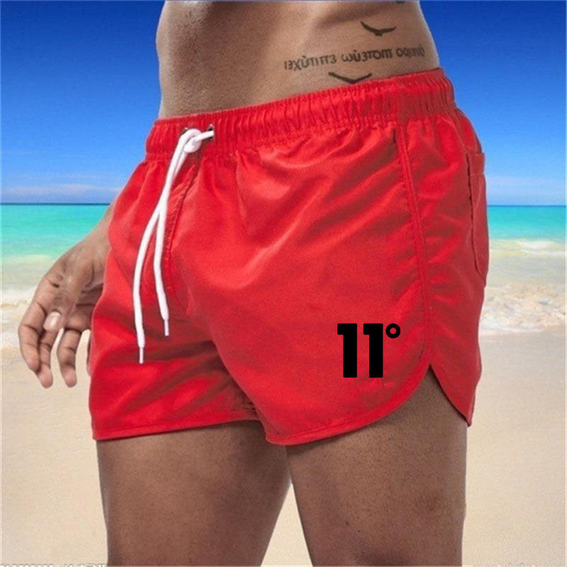 Knox | Swim Shorts with Side Vents – Red