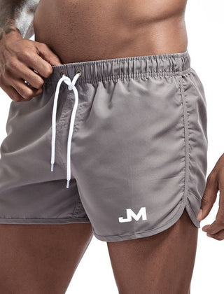 Levi | Sporty Swim Shorts with Contrast Trim – Dark Grey