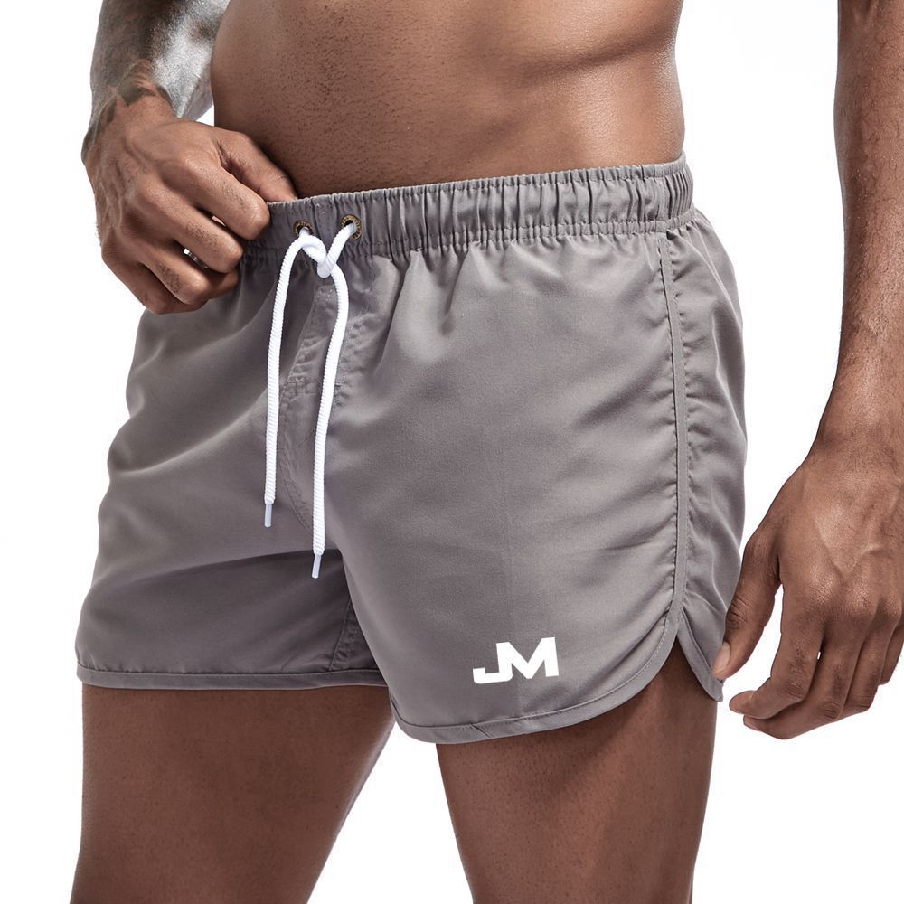 Levi | Sporty Swim Shorts with Contrast Trim – Dark Grey