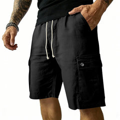 Vance | Lightweight Cargo Pocket Shorts – Black