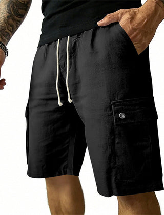 Vance | Lightweight Cargo Pocket Shorts – Black