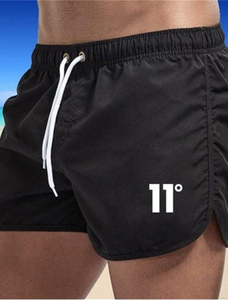 Knox | Swim Shorts with Side Vents – Black
