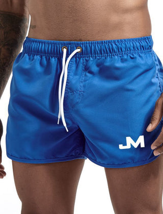 Levi | Sporty Swim Shorts with Contrast Trim – Blue