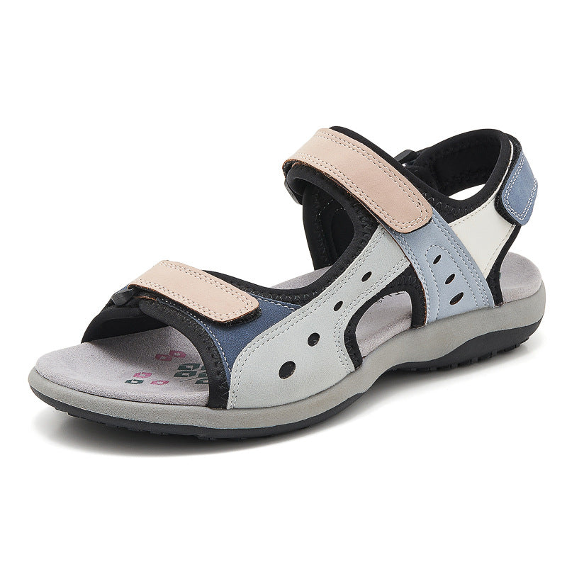 Sigrid | Women's Hiking Sandals with Adjustable Straps – Blue Pink