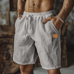 Quill | Relaxed Fit Linen Shorts – Grey