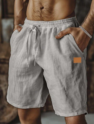 Quill | Relaxed Fit Linen Shorts – Grey