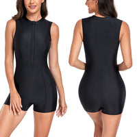 Undine | Neoprene Boyleg One Piece Swimsuit with Zip