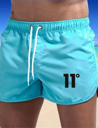 Knox | Swim Shorts with Side Vents – Lake Blue
