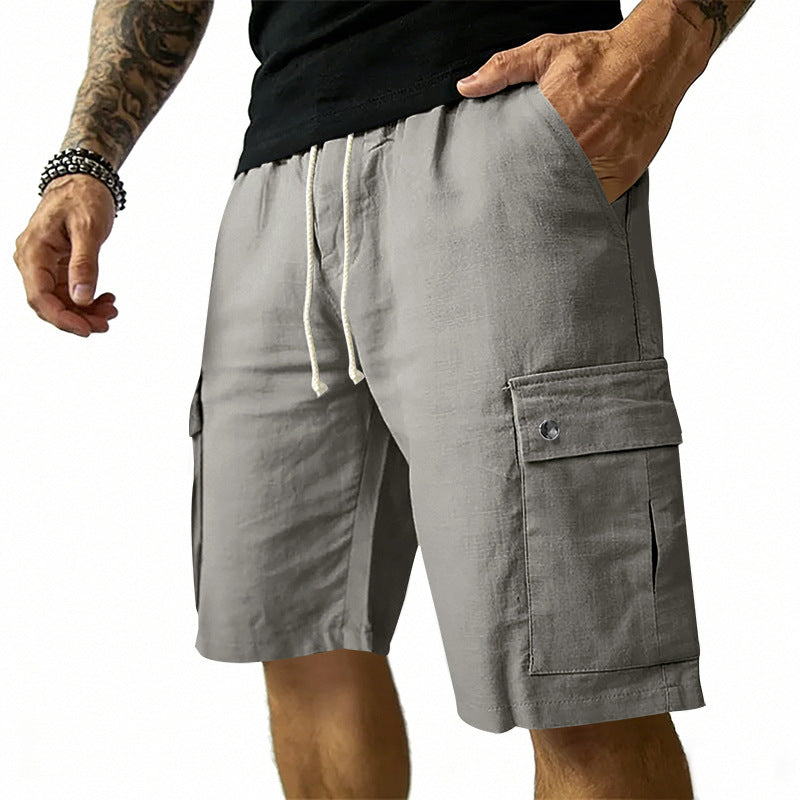 Vance | Lightweight Cargo Pocket Shorts – Dark Grey