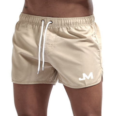 Levi | Sporty Swim Shorts with Contrast Trim – Khaki