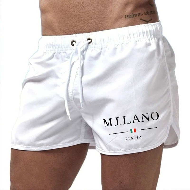 Hamish | Men's Minimalist Swim Shorts – White