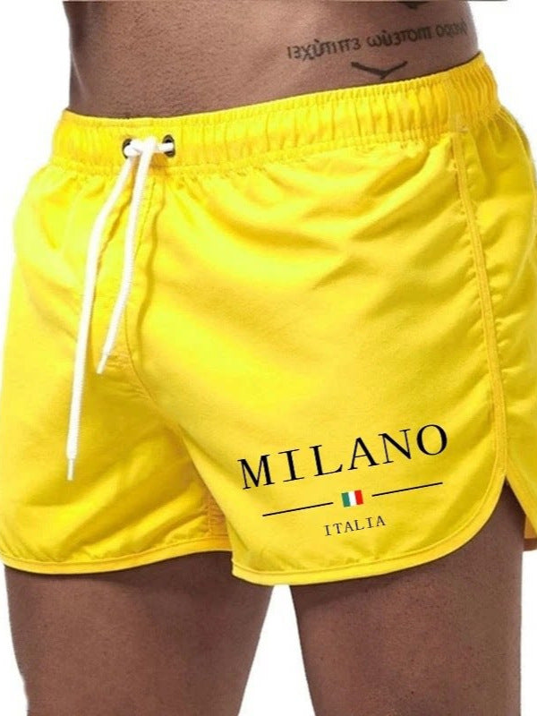 Hamish | Men's Minimalist Swim Shorts – Yellow