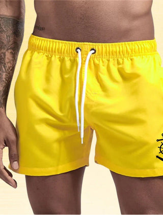 Jude | Nautical Swim Shorts with Anchor Detail – Yellow