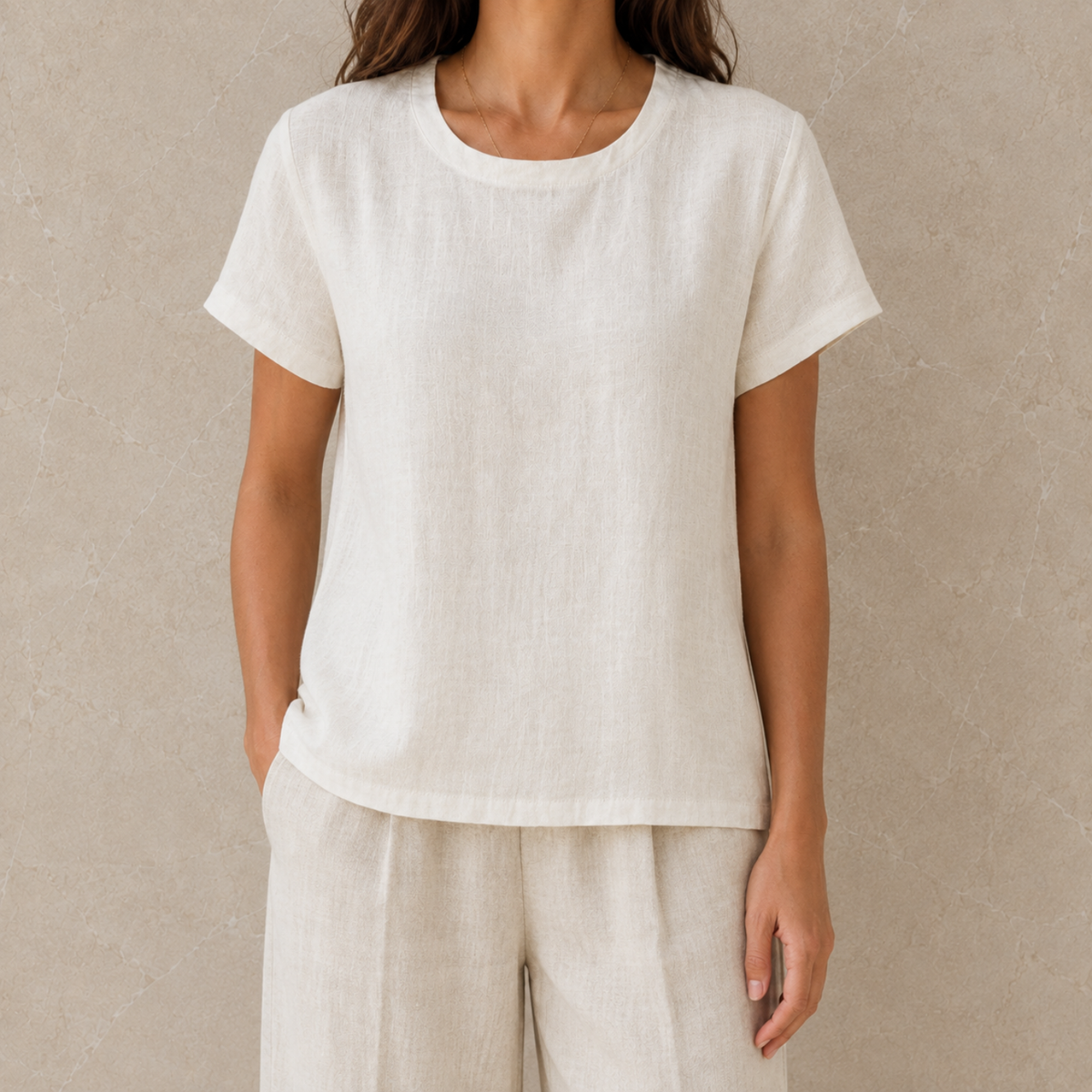 Sophie | Women's Relaxed Linen T-Shirt