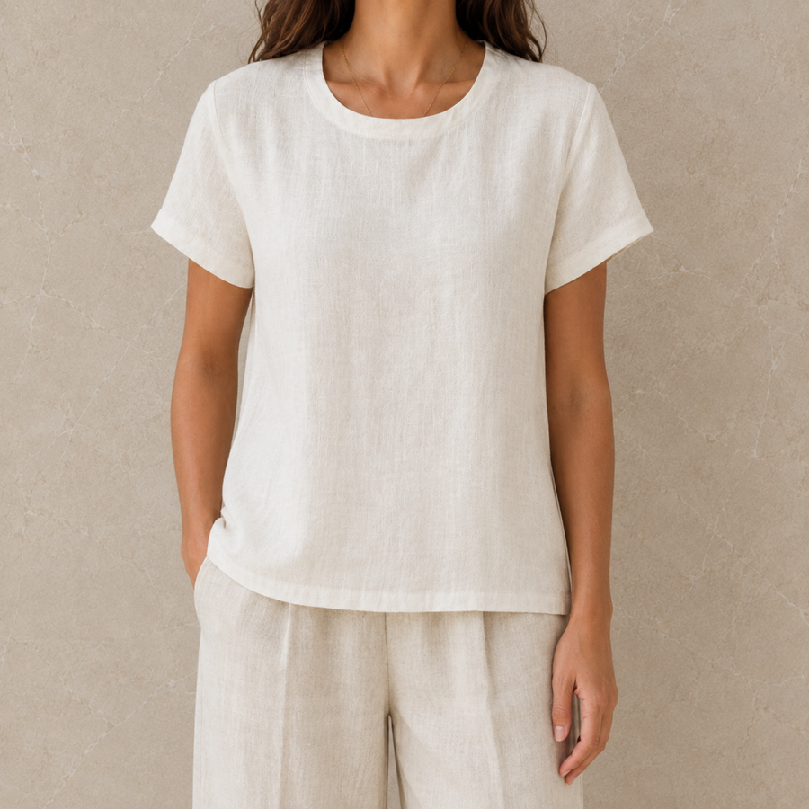 Sophie | Women's Relaxed Linen T-Shirt