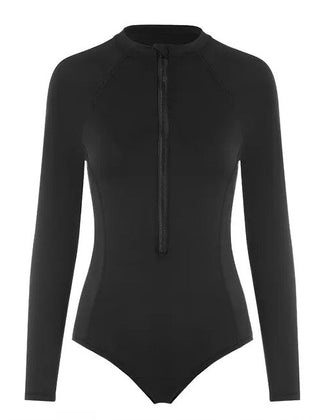 Merryn | Women's Period Long Sleeve Swimsuit with UV Protection – Black