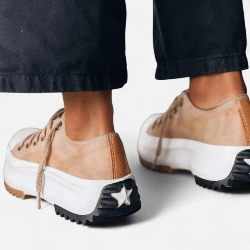 Gwendolyn | Leather Platform Fashion Sneakers