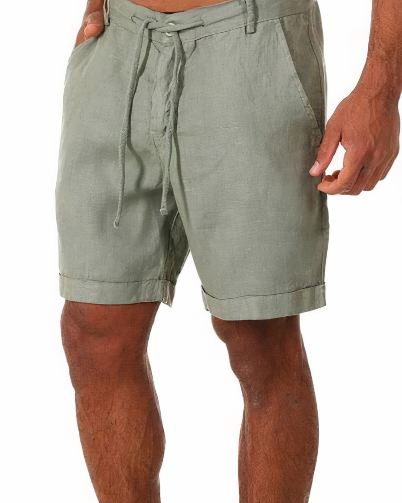 Seb | Three-Quarter Beach Shorts for Summer Days – Green