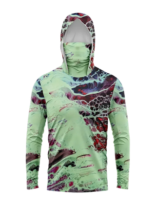 Keane | Men's Hooded Fishing Shirt with UPF 50+ – Mint Marble