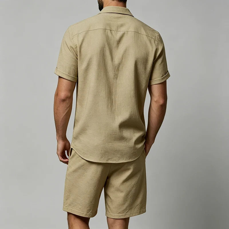 Tobin | Button-Up Summer Shorts Set