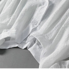 Phoebe | Linen Blend Button Blouse