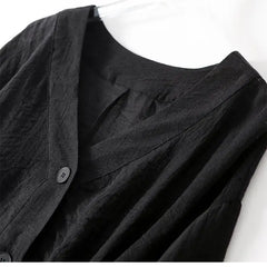Phoebe | Linen Blend Button Blouse