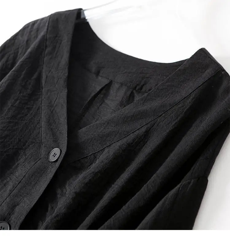 Phoebe | Linen Blend Button Blouse