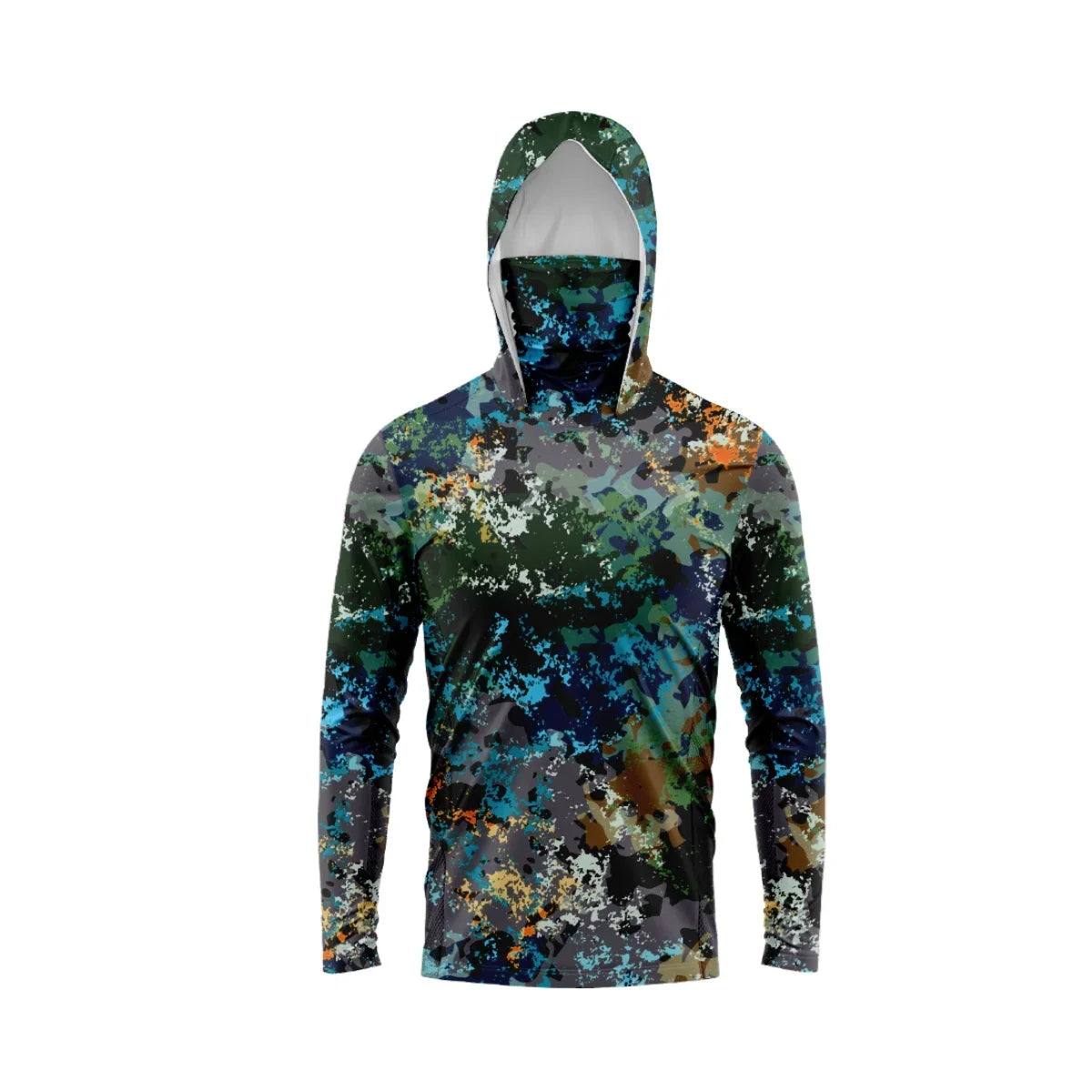 Keane | Men's Hooded Fishing Shirt with UPF 50+ – Reef Camo
