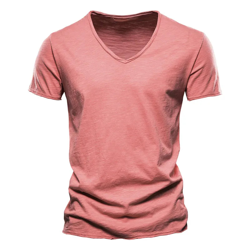 Fraser | Soft Cotton Summer T-Shirt – Pink