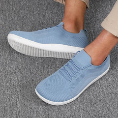 Dalton | Breathable Mesh Wide Toe Sneakers – Sky Blue