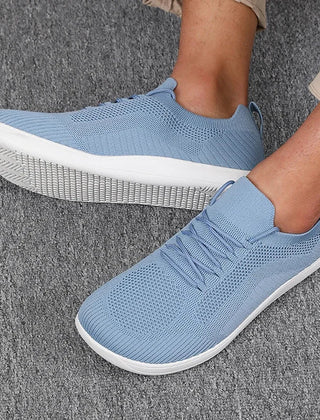 Dalton | Breathable Mesh Wide Toe Sneakers – Sky Blue