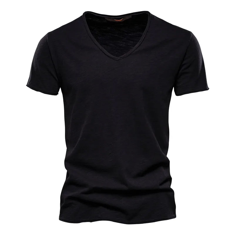 Fraser | Soft Cotton Summer T-Shirt – Black