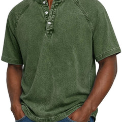 Archer | Men's Vintage Button-Up Shirt – Military Green