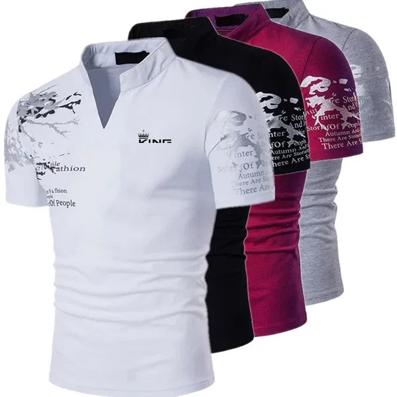 Reid | Regular Fit Polo with V-Neck