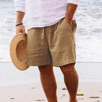 Tate | Men's Casual Linen Beach Shorts with Pockets