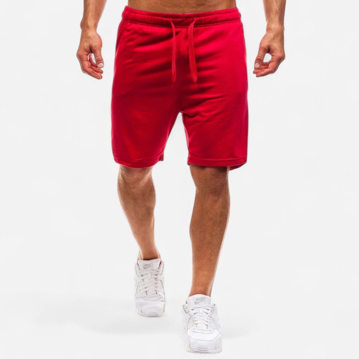 Felix | Men's Athletic Lounge Shorts with Pockets – Red