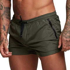 Declan | Swim Shorts with Zip Pocket – Green