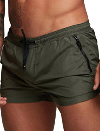 Declan | Swim Shorts with Zip Pocket – Green