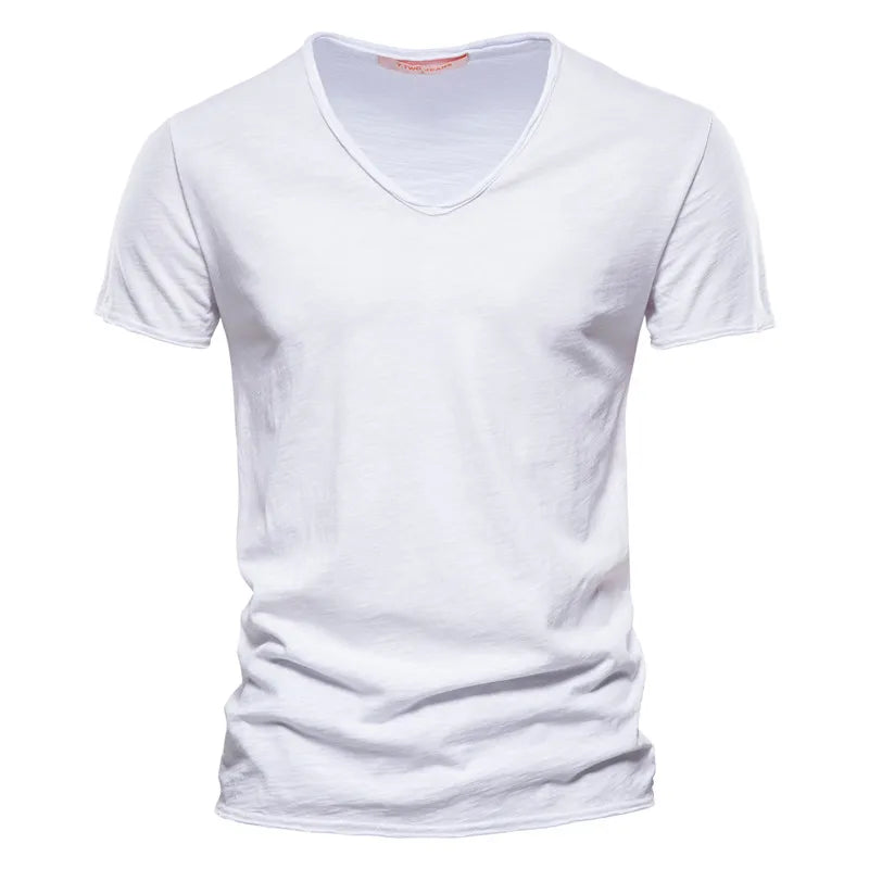 Fraser | Soft Cotton Summer T-Shirt – White