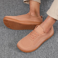Dalton | Breathable Mesh Wide Toe Sneakers – Orange