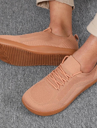 Dalton | Breathable Mesh Wide Toe Sneakers – Orange